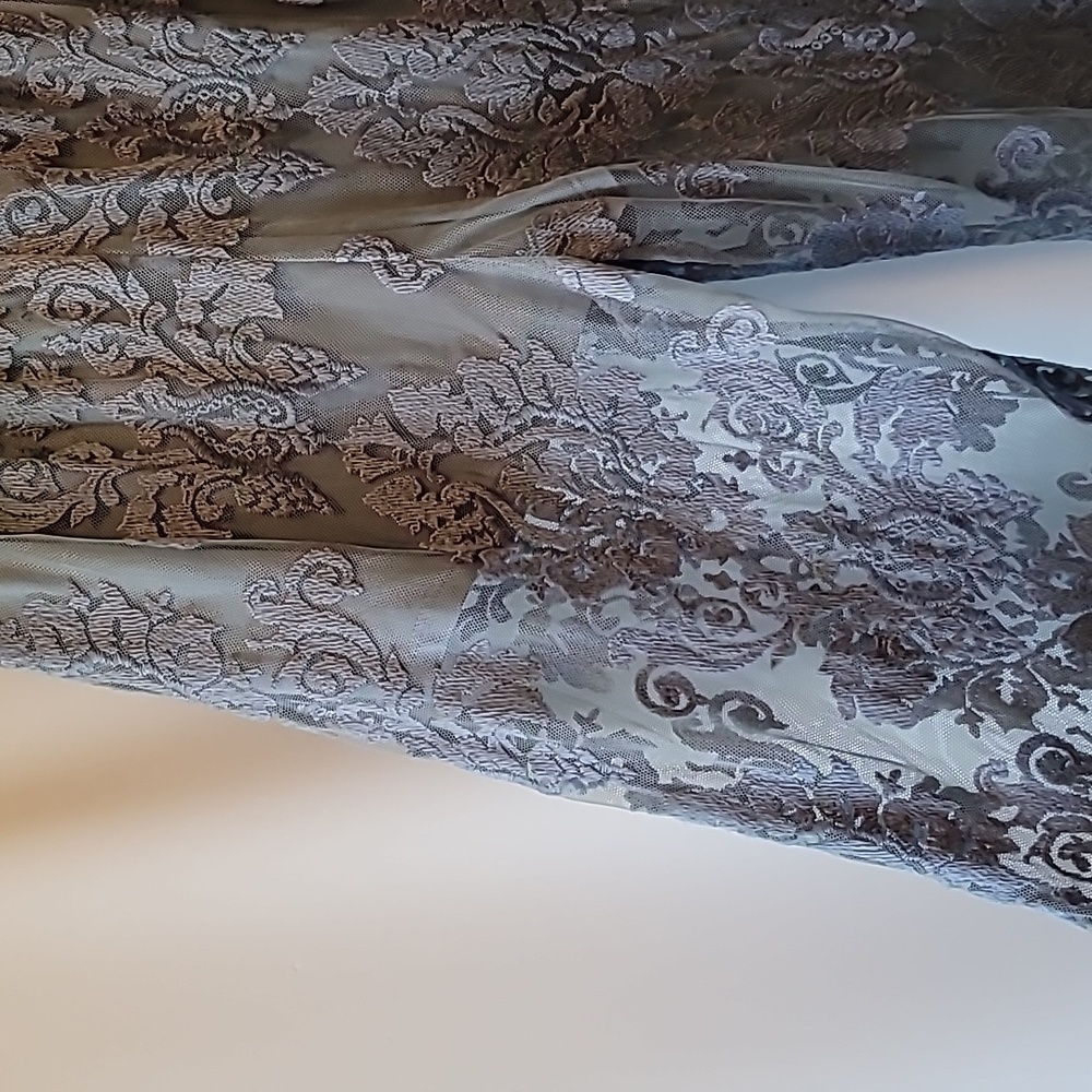 Honey Punch pants wide leg built in shorts Sm lace coquette    sheer